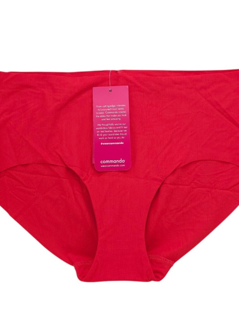NWT COMMANDO Butter Bikini Poppy Red Micro Modal Stretch BK03 Size MEDIUM